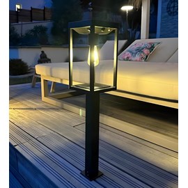 Borne extérieure solaire fairy avec détecteur de mouvements