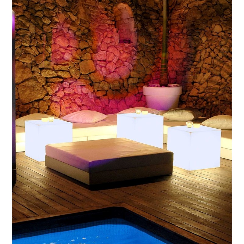 Cube lumineux rechargeable usb et solaire cuby