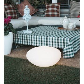 Galet lumineux rechargeable usb et solaire petra