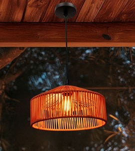 Lampe à suspendre calabardina terracotta