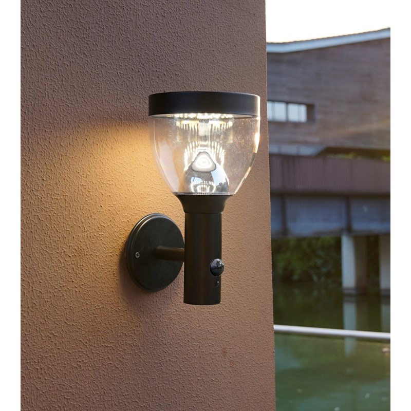 Applique extérieure solaire luna avec détecteur de mouvements