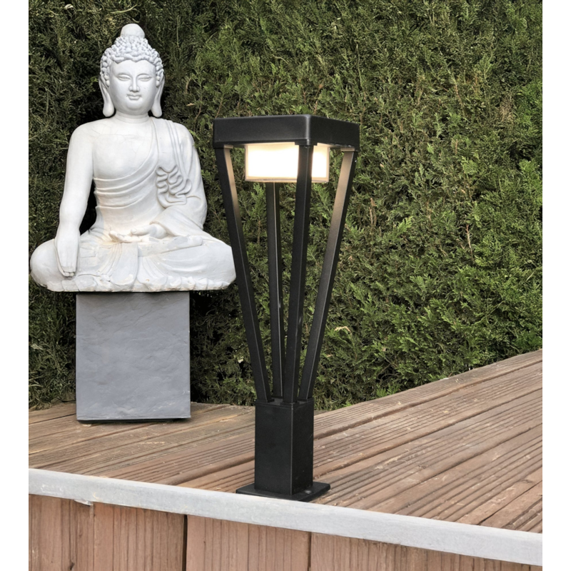 Borne extérieure bn–luxor noir douille gx53