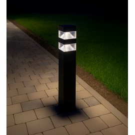 Borne extérieure pyramide 60cm noir