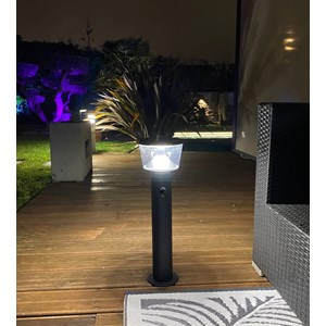 Borne extérieure solaire dublin avec détecteur de mouvements 54cm