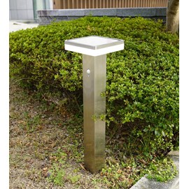 Borne extérieure solaire sun–1000 avec détecteur de mouvements inox