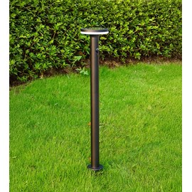 Borne extérieure solaire living avec détecteur de mouvements 85cm noir