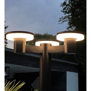 Lampadaire solaire alto-3000 noir 2m