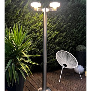 Lampadaire solaire alto-3000 inox 2m