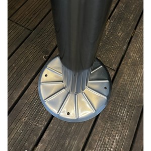 Lampadaire solaire alto-3000 inox 2m