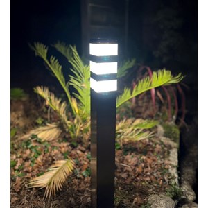 Borne extérieure pyramide 80cm noir