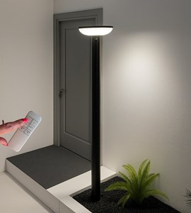 Lampadaire solaire halo+ avec détecteur de mouvements