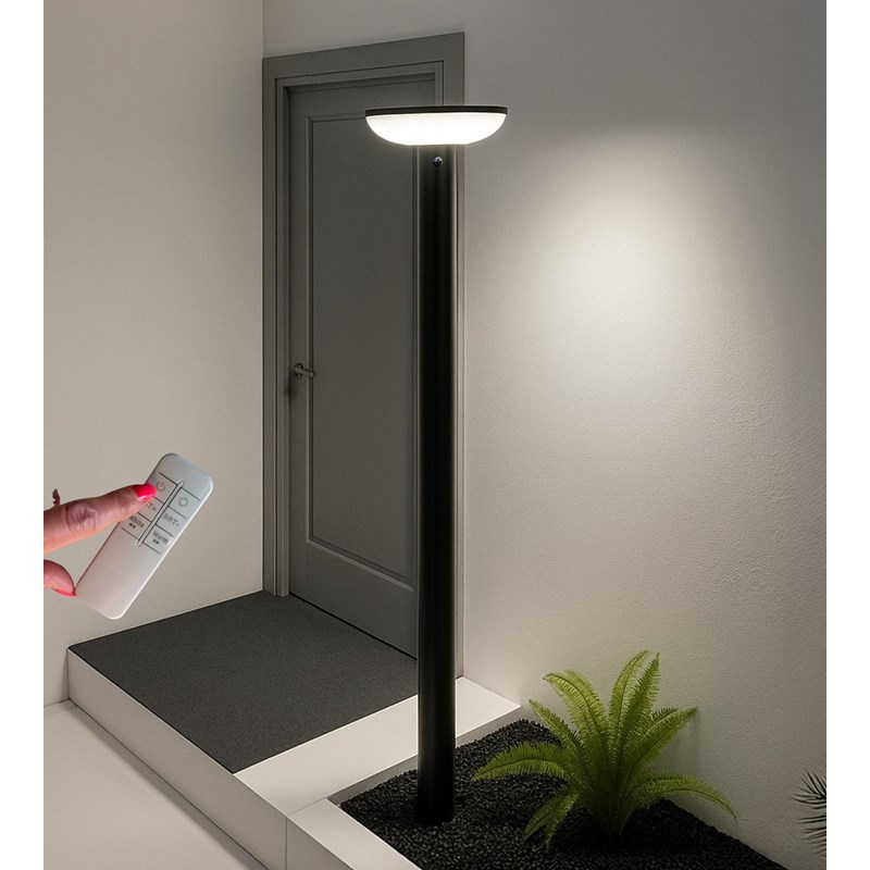 Lampadaire solaire halo+ avec détecteur de mouvements