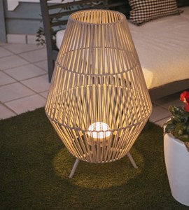 Lampe décorative tressée conta