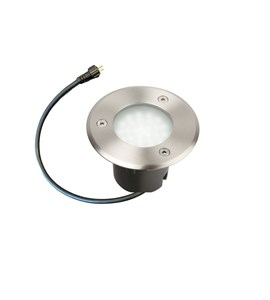 Spot encastrable leds integrées abords piscine diamètre 10cm