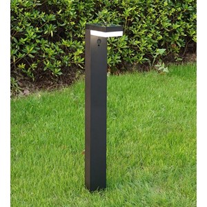 Borne extérieure solaire venus avec détecteur de mouvements noir