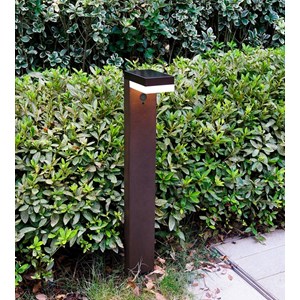 Borne extérieure solaire venus avec détecteur de mouvements noir