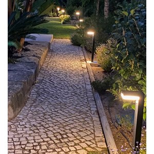 Borne extérieure solaire venus avec détecteur de mouvements noir