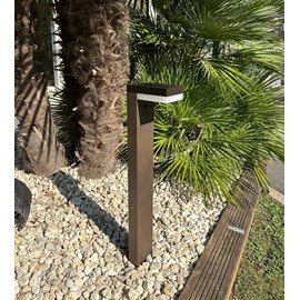 Borne extérieure solaire venus avec détecteur de mouvements marron