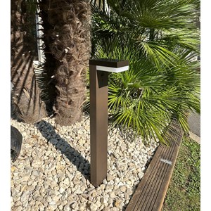 Borne extérieure solaire venus avec détecteur de mouvements marron