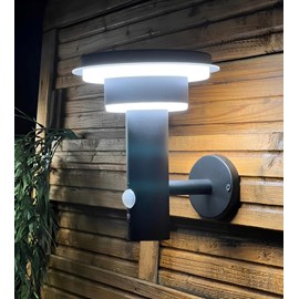 Applique extérieure solaire genova avec détecteur de mouvements inox