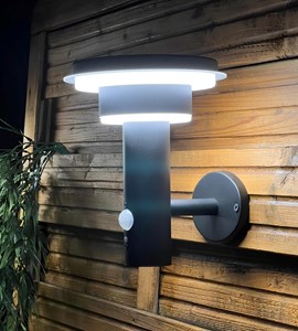 Applique extérieure solaire genova avec détecteur de mouvements inox