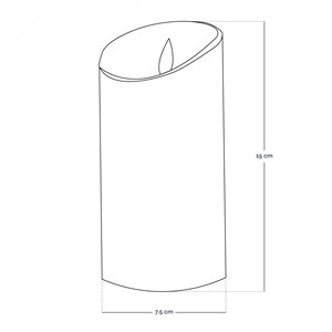 Lot de 2 bougies à led