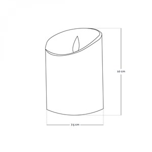 Lot de 2 bougies à led