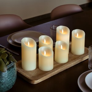 Lot de 3 bougies à led