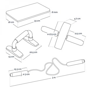 Kit d'entrainement fitness - 4 pièces