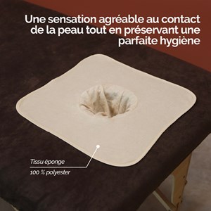 Lot de serviettes tête table de massage
