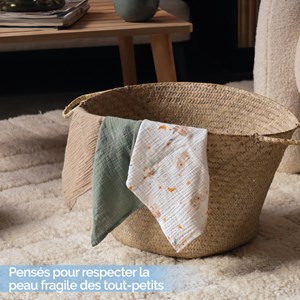 Lot de 3 langes - 30 x 30 cm