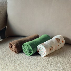 Lot de 3 langes - 65 x 65 cm