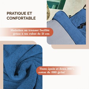 Serviette pour transat de bain