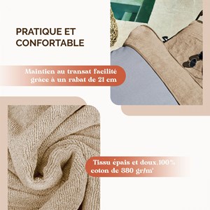 Serviette pour transat de bain