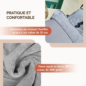Serviette pour transat de bain