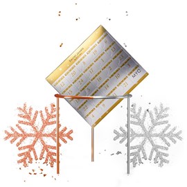 Calendrier de l'avent 24 bijoux surprises - argenté, or rosé et cristal