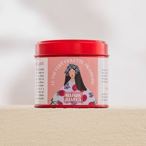 Le thé vert violette framboise