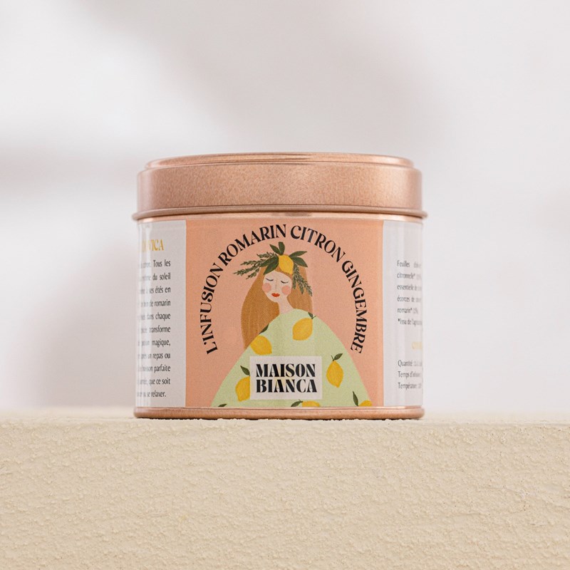 L'infusion romarin citron gingembre