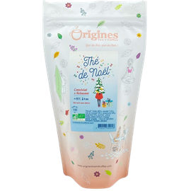 Thé de noël - thé noir bio aux épices de noël - sachet 100g