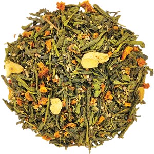 Fêtes dans les étoiles - thé vert bio orange cacao gingembre - sachet noël 100g