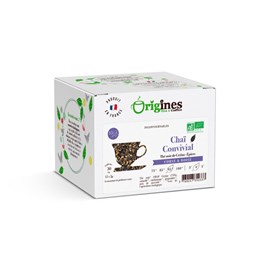 Thé noir bio chaï convivial - ceylan - infusettes 15x2g