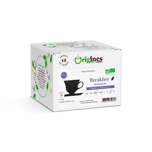 Breakfast - thé noir bio de ceylan - infusettes 15x2g