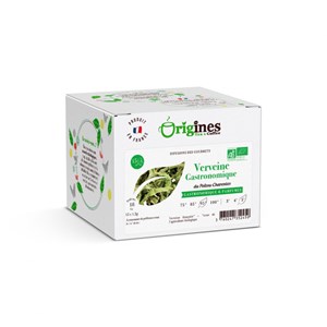 Verveine gastronomique - infusion bio plante naturelle - infusettes 15x1,2g