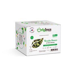 Menthe douce - infusion bio plante naturelle - infusettes 15x1,2g