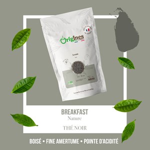 Breakfast - thé noir bio de ceylan - sachet 100g