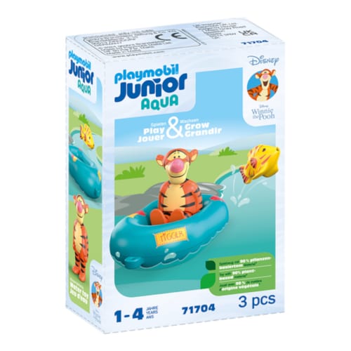 Playmobil - Junior & disney : tigrou avec canot