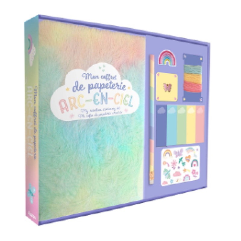 Ma papeterie creative arc-en-ciel