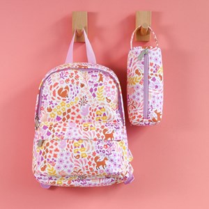 Sac à dos bébé fleurs du jardin