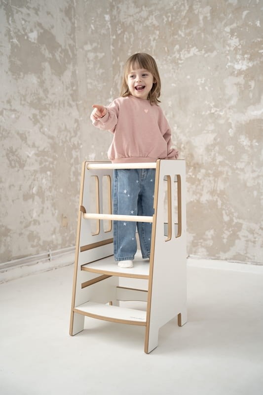 Tour d'apprentissage montessori little - blanc