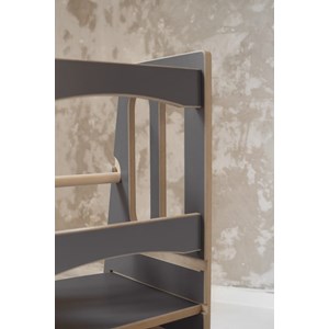 Tour d'apprentissage montessori little - gris-fonce